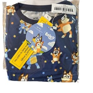 NIP Little Sleepies 3T 2 Piece Bamboo Bluey Pajamas New NIP